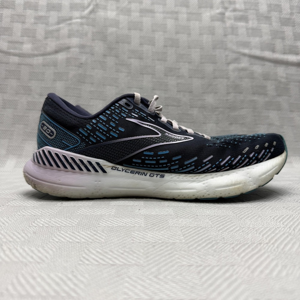 Brooks‎ Glycerin GTS 20 Shoes Womens Size 9.5 Blue Running Support 1203701B499